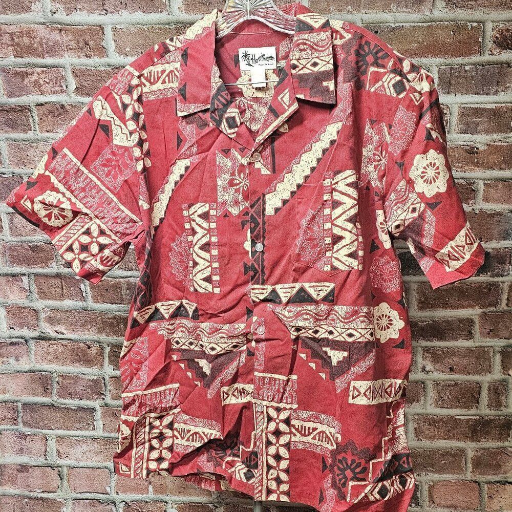 Men's HOWIE Hawaiian Short Sleeve‎ Shirt XL VINTAGE